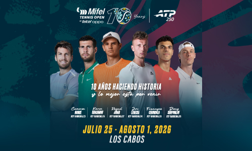 VIVE LA EMOCIÓN DEL ABIERTO DE TENIS MIFEL EN LOS CABOS